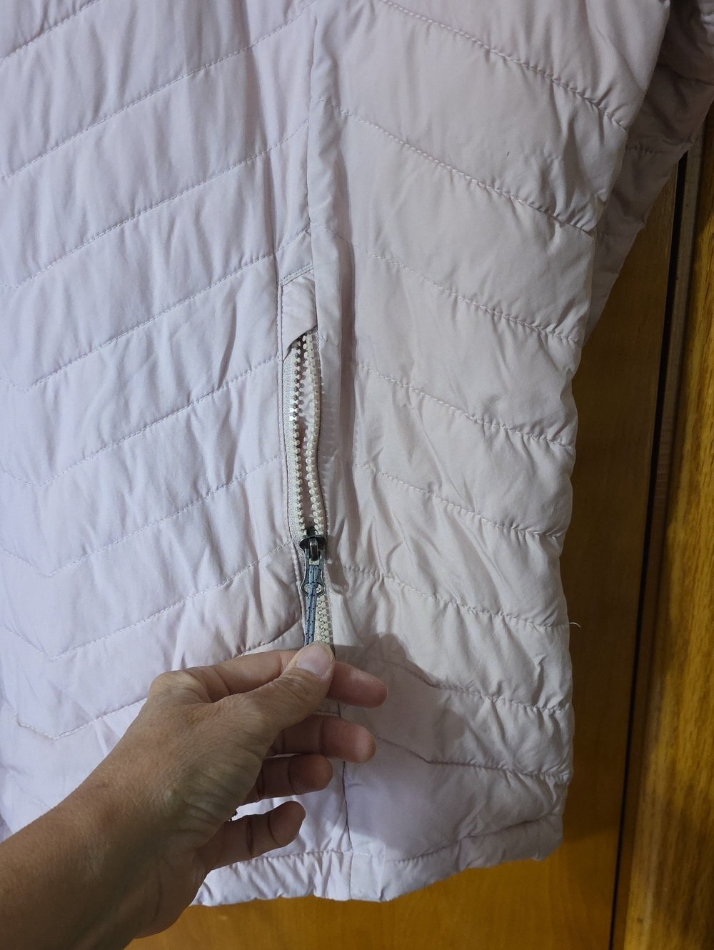 Omni Heat Columbia Pale Pink Quilted Puffer Jacket - Picture 7 of 10